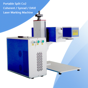 Máquina de marcação a laser de tubo de metal RF portátil RF CO2 30W 60W